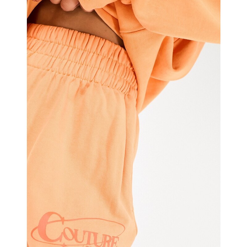 The Couture Club - Joggers oversize arancioni in coordinato-Arancione