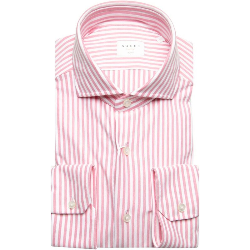 Xacus Camicia rosa Flex Shirt a righe
