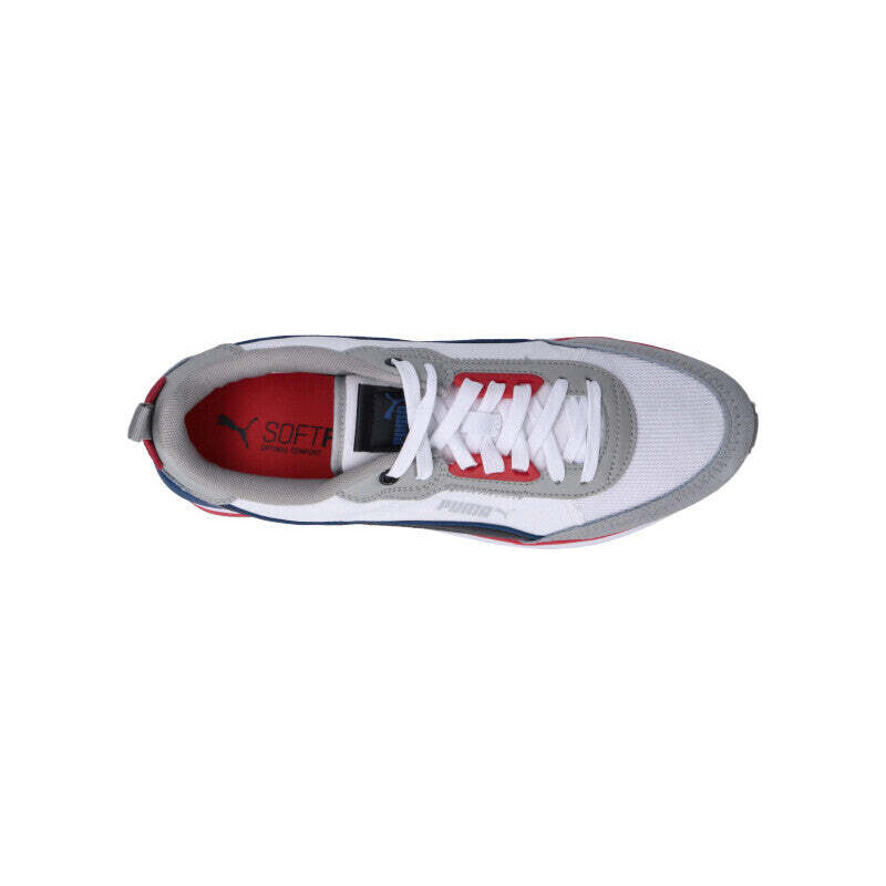 PUMA R22 Sneaker uomo bianca/grigia/rossa SNEAKERS