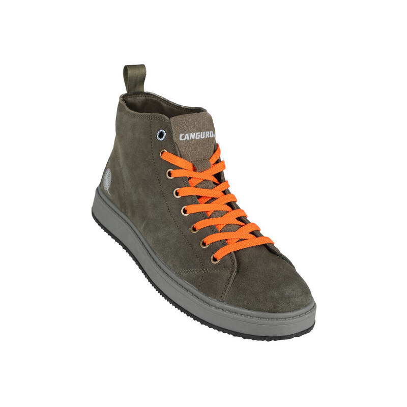 Scarpa Sneakers Alte Scarponcini Uomo Blu Pelle Canguro Polacchine