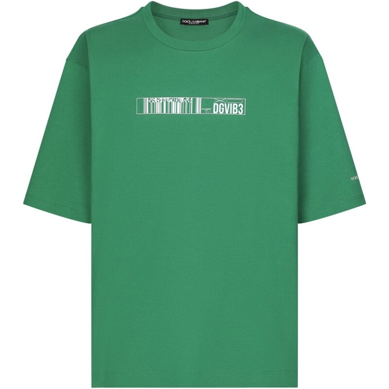 Dolce & Gabbana DGVIB3 T-shirt con stampa grafica - Verde
