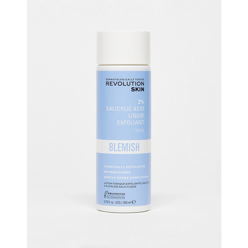 Revolution Skincare - Tonico liquido esfoliante anti-imperfezioni con 2% acido salicilico BHA-Nessun colore