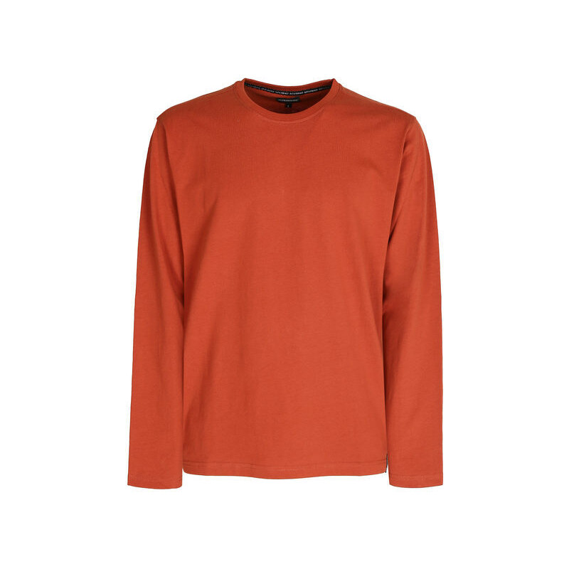 Baci & Abbracci T-shirt Manica Lunga Uomo In Cotone Arancione Taglia Xxl
