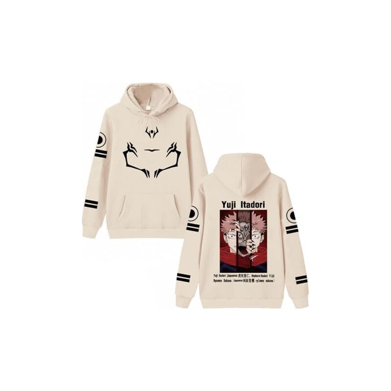 XSLGOGO Anime Jujutsu Kaisen Felpa con Cappuccio Gojo Satoru Pullover