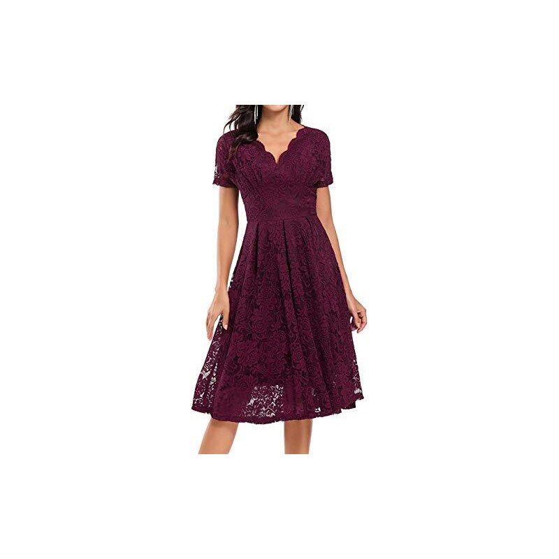 Abito Da Sera Lungo Donna Elegante - Scollo A V, Schiena Aperta, Per Feste E Cerimonie - Foto 5