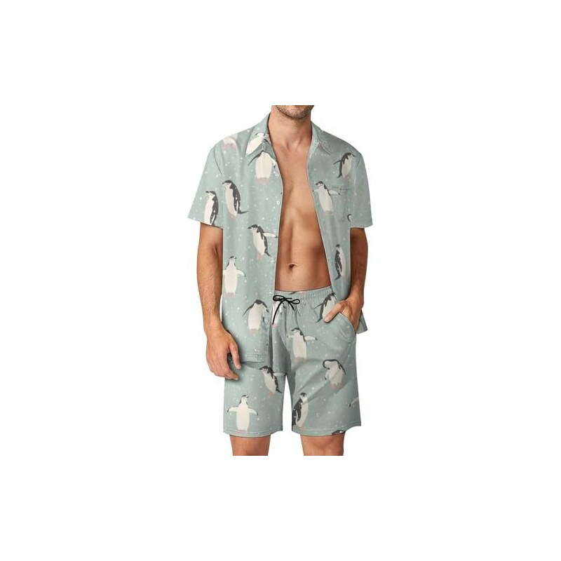 Pantaloncini Uomo Con Stampa Cani Divertente - Casual Estate Spiaggia - Tessuto Morbido E Traspirante - Foto 2