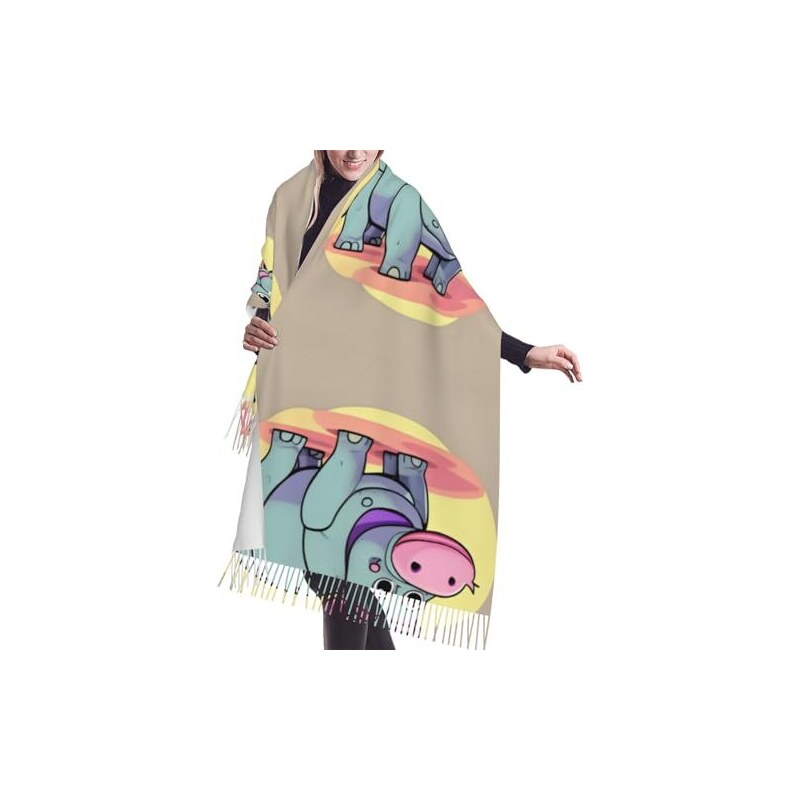 Sciarpa invernale da donna, calda, con frange, a maglia, lunga, da donna, con carie, di alta qualità, per l'autunno, oversize, per donne, ragazzi e ragazze, PK1, Taglia unica