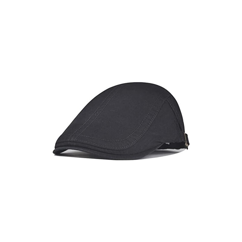 Anshili Uomo Baschi Scozzesi per l'inverno Donna Coppola Cappelli Berretto Piatto a Scacchi (Grigio