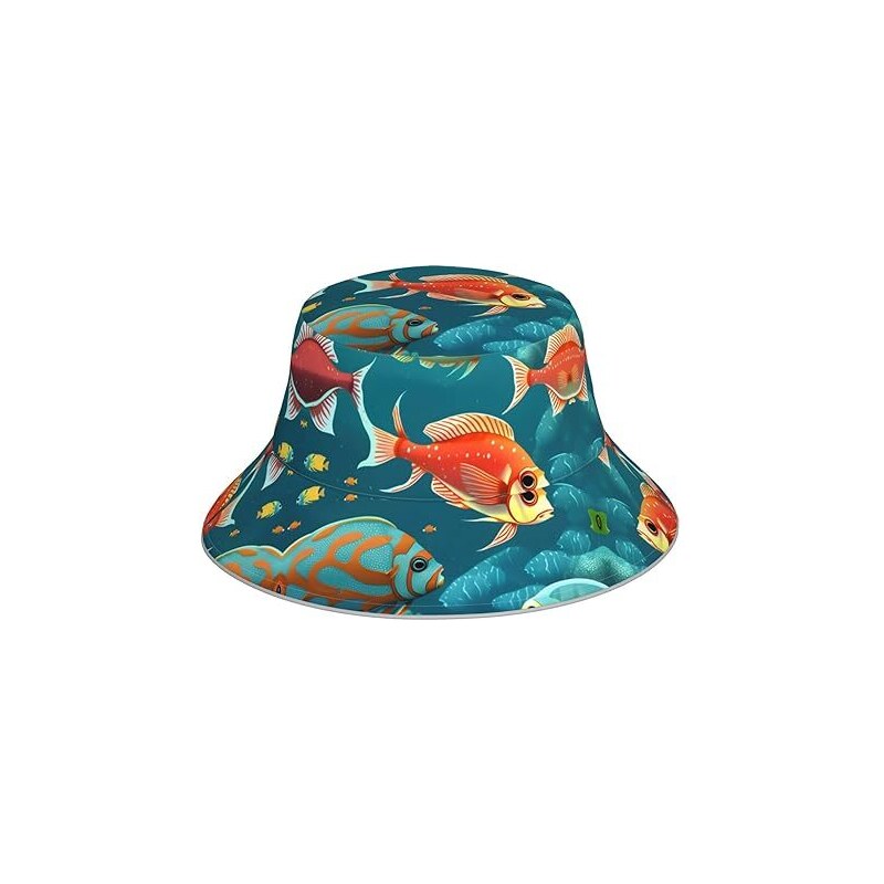 Cappello Alla Pescatora Unisex Con Faccina Sorridente - Reversibile, Pieghevole, Protezione UV Per Spiaggia E Outdoor