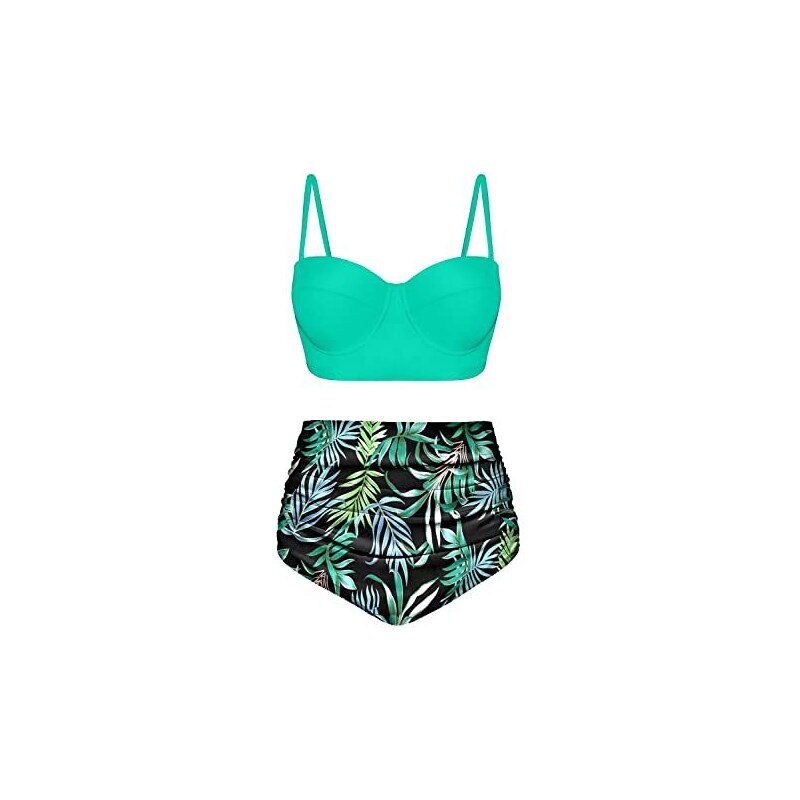 Bikini Due Pezzi Push Up Vita Alta - Donna, Design Con Nodi, Vari Colori - Foto 9