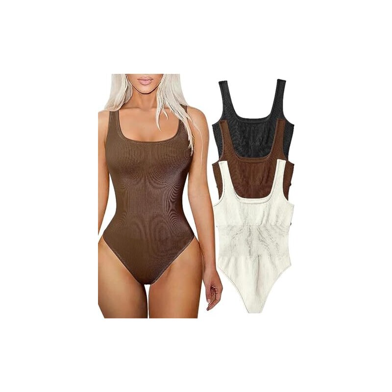 Body Donna Maniche Lunghe Scollo Quadrato - Modellante E Comodo, Perfetto Sotto Vestiti