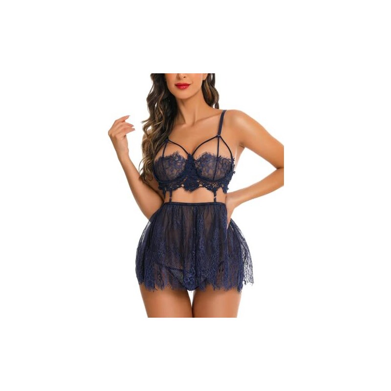 Costume Perizoma SLOVE Abito Natalizio Pe Donna Babydoll Costume