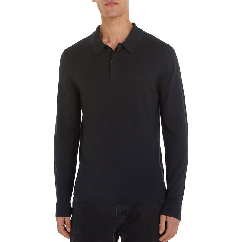 Calvin Klein polo uomo manica corta slim verde acqua main image 1