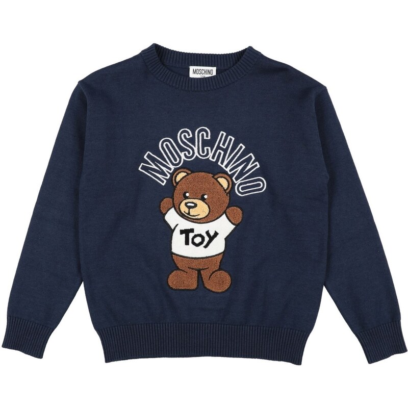 Moschino Giubbino Antivento Blu Con Teddy MUS029