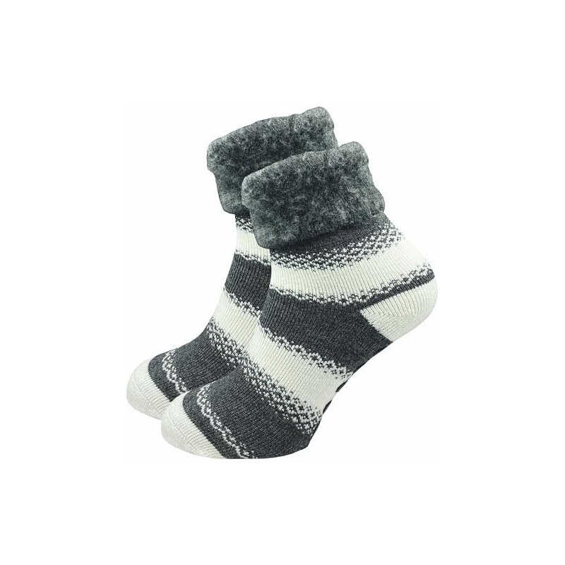 6 Paia Sanitarie Calze Calzini Uomo Lunghi Polpaccio Lana Invernali Termiche - Foto 4