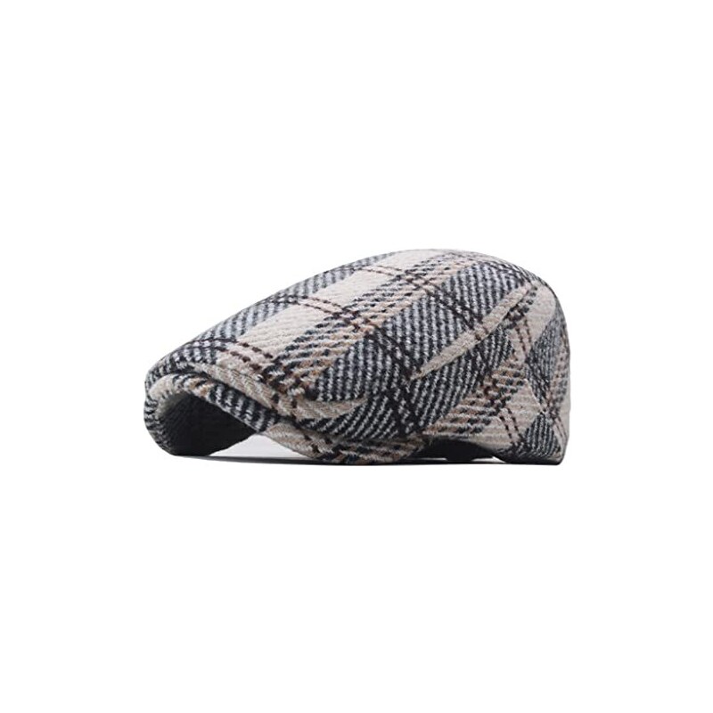 Meltor MeLtor Berretto da uomo autunno e inverno ispessito caldo tweed newsboy ...