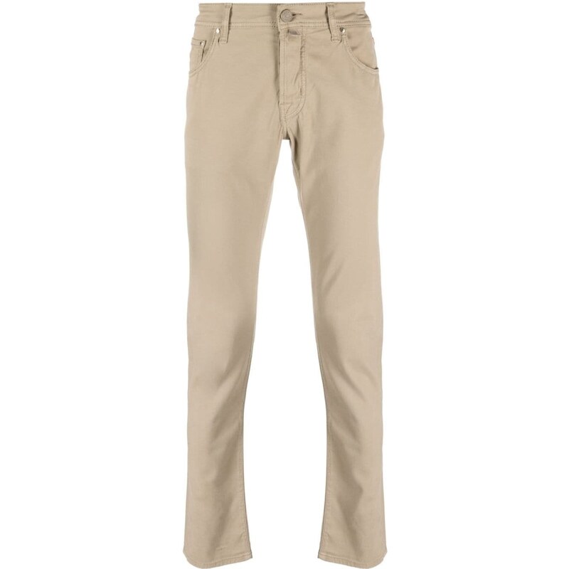 Jacob Cohën Jeans slim a vita bassa - Toni neutri
