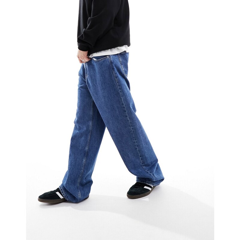 Jeans in cotone stretch lavaggio medio stone washed 8-14 anni