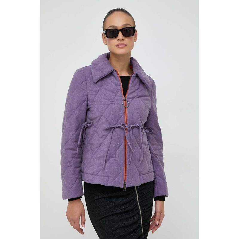 Beatrice B giacca in lana colore violetto