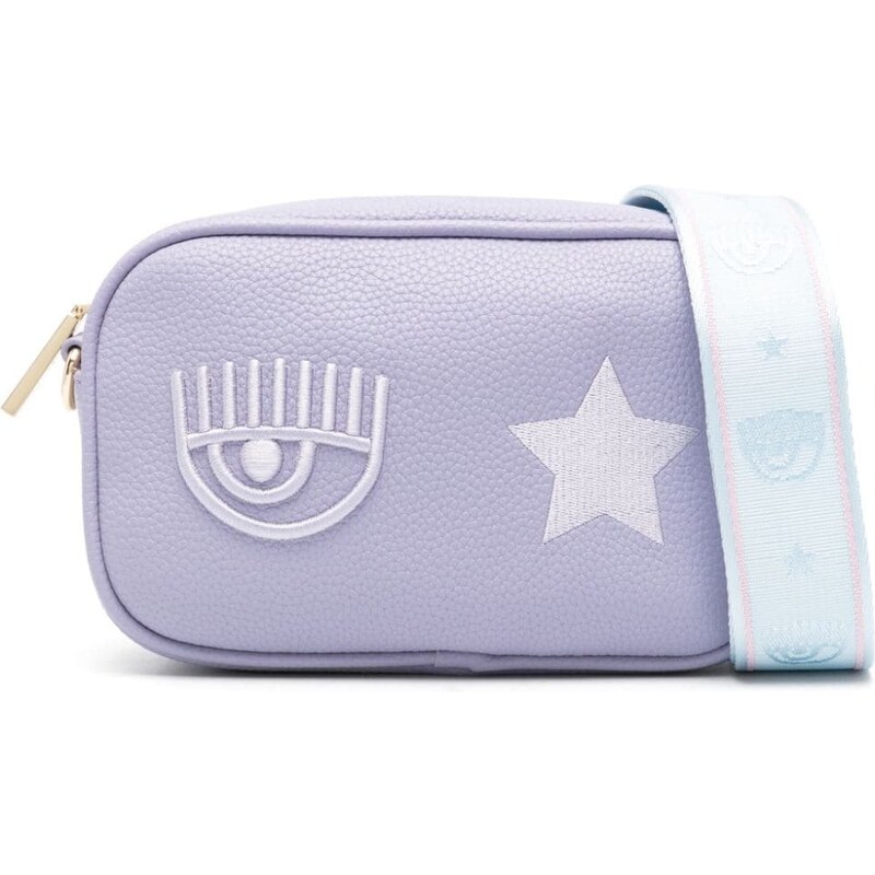 Pinko borsa a tracolla donna love one mini viola oro