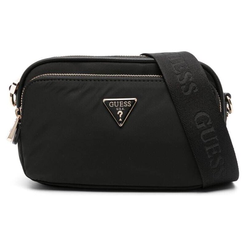 GUESS USA Borsa a tracolla Gemma con placca logo Nero Stileo.it