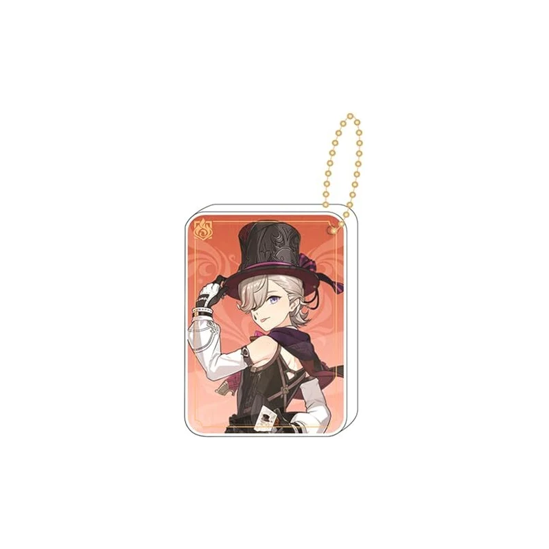 Portachiavi Ufficiale Genshin Impact – Ciondolo In Metallo Con Personaggio Hu Tao – Collezionabile Per Fan, Cosplay, Regalo – Dimensioni 6.7×6.9 Cm