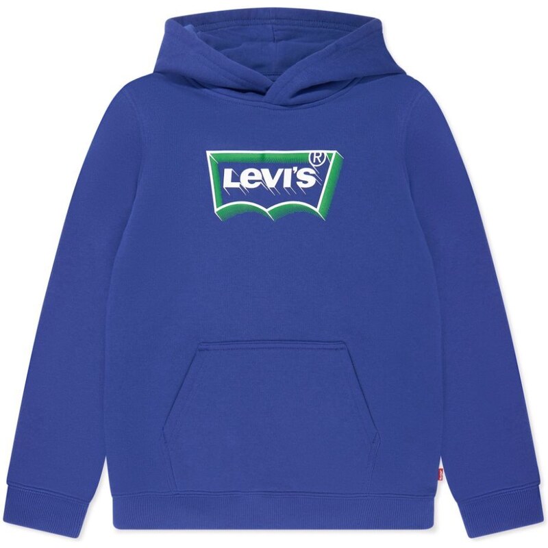 Lanvin Felpa Blu Navy Con Logo Per Bambini N30370/855