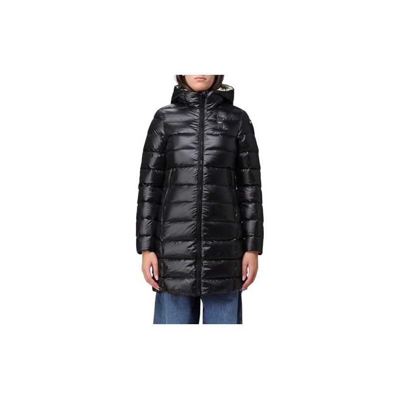Blauer Impermeabile/Trench Lunghi Imbottito Piuma Piumino Lungo da Donna, 999EL Nero INT. Pellicano, XS
