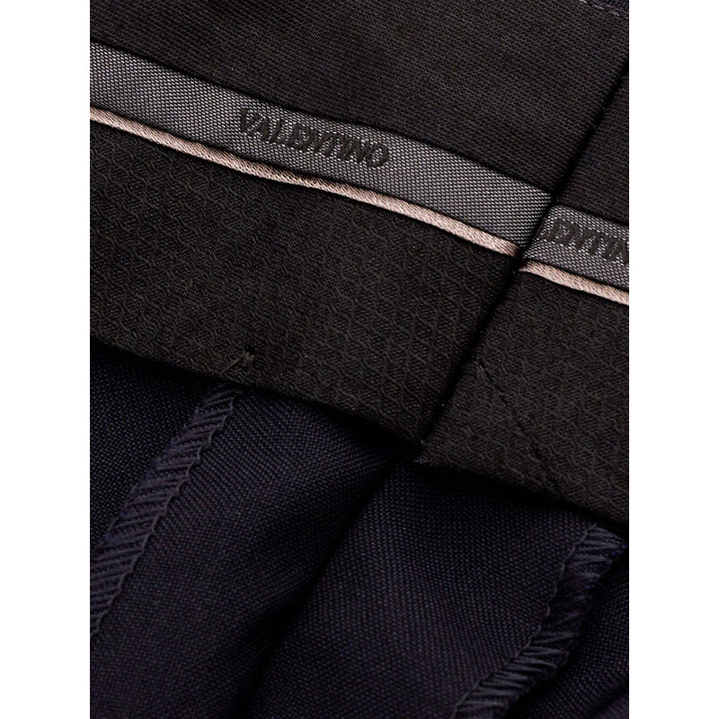 Pantalone Elegante Sartoriale Valentino 46 Nero 2000000009933