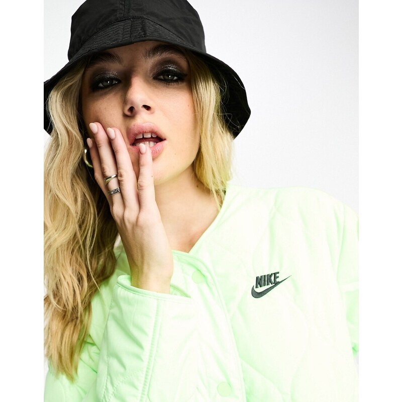 Nike - Sports Utility - Giacca trapuntata verde lime