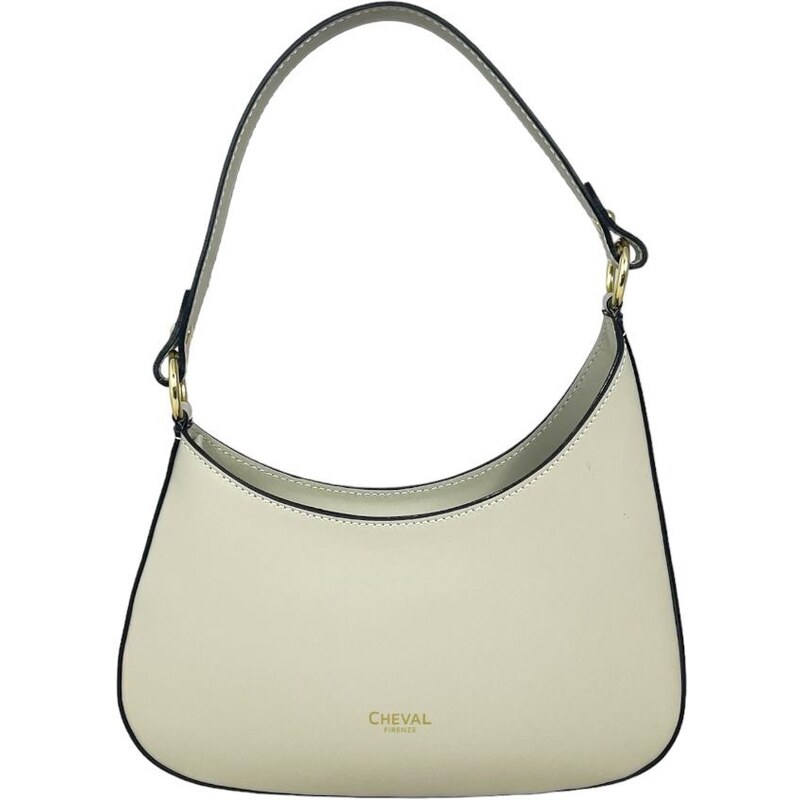 Mini borsa a secchiello 73 in pelle bianca | ® CH