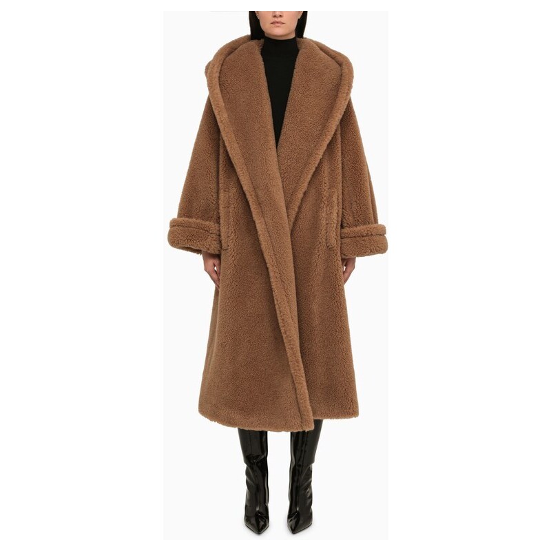 Max Mara Cappotto ampio cammello in teddy