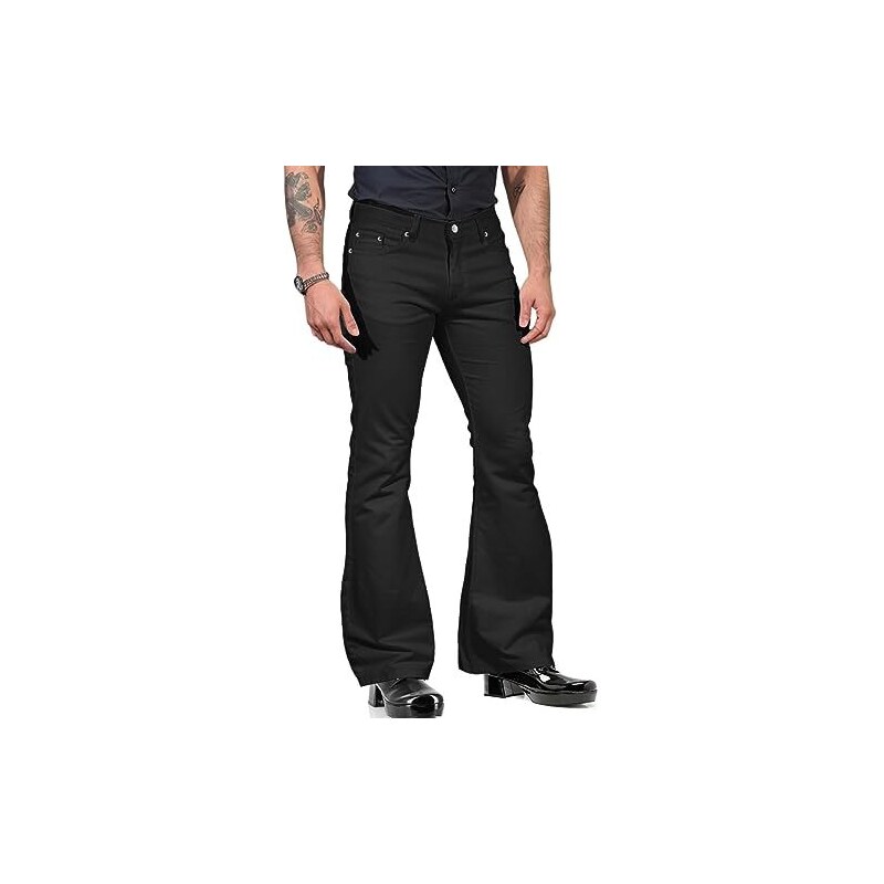 Pantaloni Da Discoteca Uomo In Oro Lucido – Metallizzati Con Vestibilità Aderente – Per Cantanti E Performance - 3