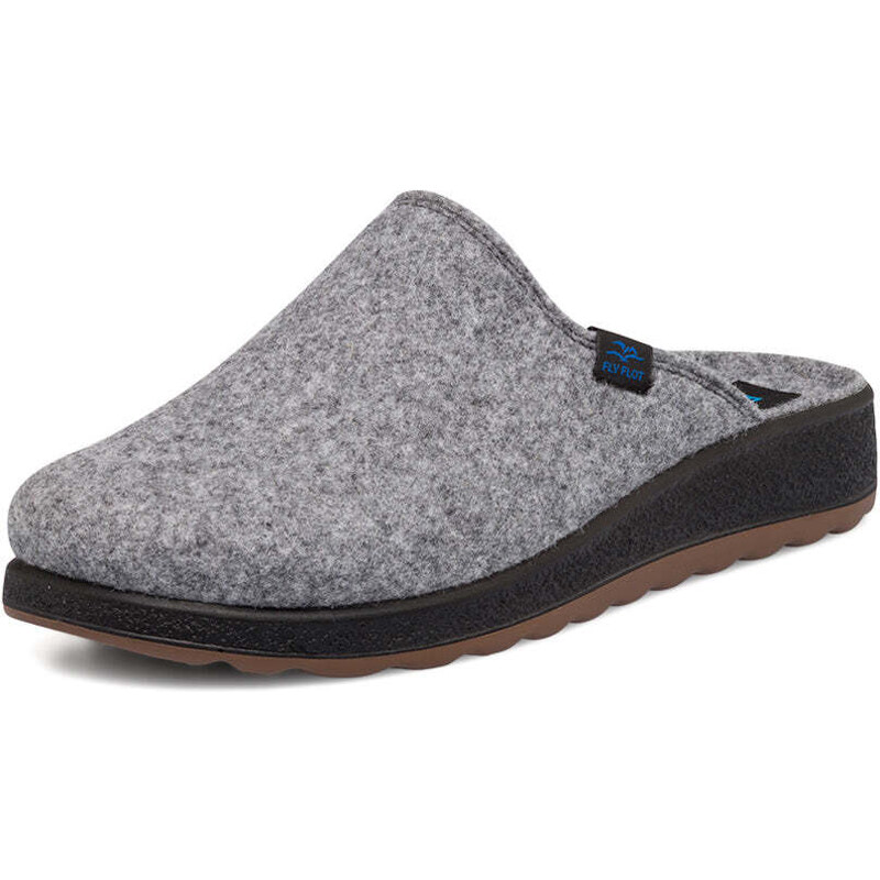 Pantofole Da Uomo Fly Flot Grigie In Tessuto Anatomiche E Anti Shock P4210s0001 P
