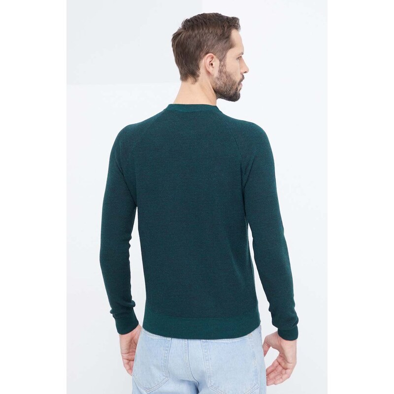 Trussardi maglione in misto lana uomo colore verde