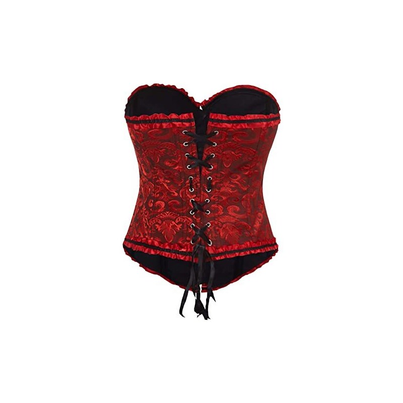 Bustino Corsetto Donna Gotico Floreale | Elegante E Regolabile | Per Feste E Costumi - Foto 13