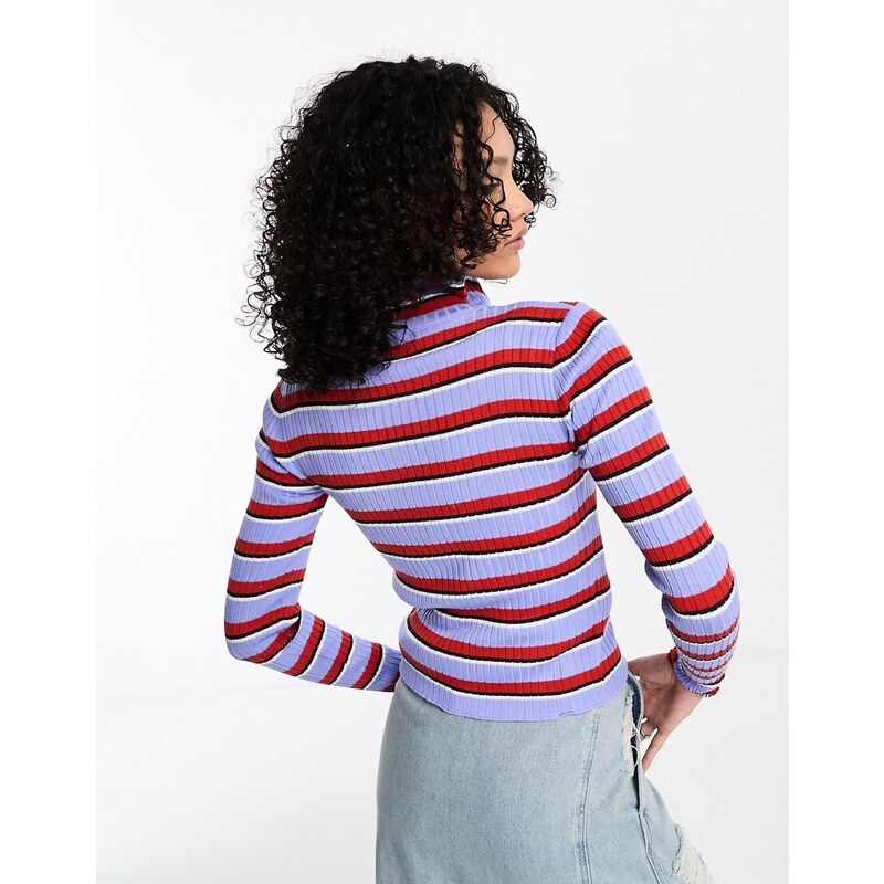 Cardigan Femme Cotélac Fin à Plis - Polyester Multicolore - Taille 4 (FR) - Neuf Sans étiquettes