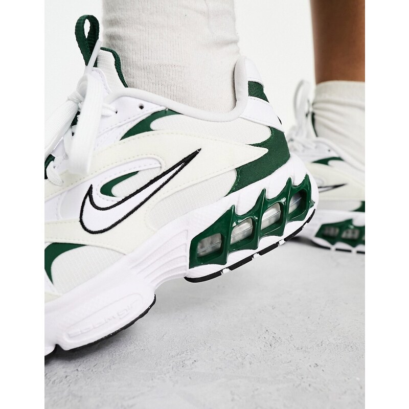 Nike Zoom - Air Fire - Sneakers bianche e verde scuro-Bianco