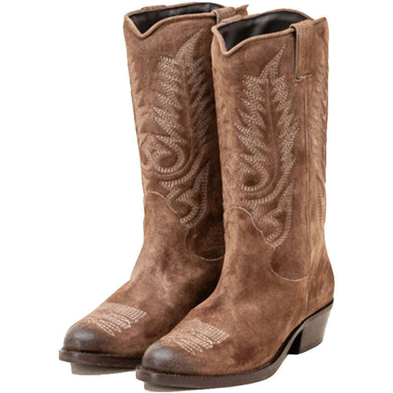 Grinders - Renegade Lo Brown Leather Cowboy / Western Style Boots