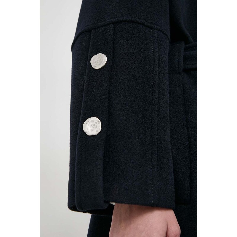 Beatrice B cappotto in lana colore blu navy