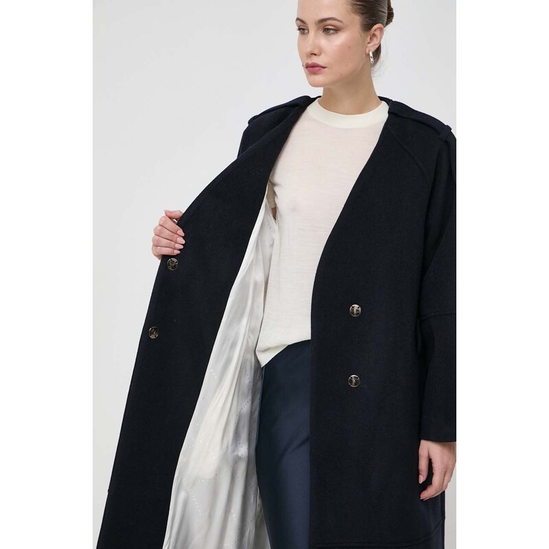 Beatrice B cappotto in lana colore blu navy