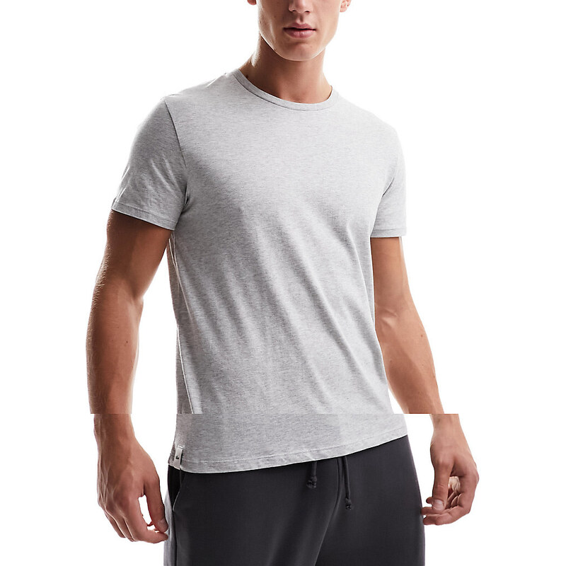 Lacoste - Essentials - Confezione da 3 T-shirt da casa colore nero/bianco/grigio-Multicolore