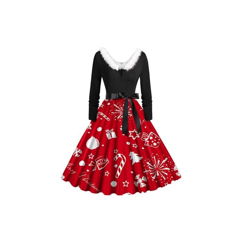 Abito svasato in maglia a costine - Nero - DONNA | H&M IT