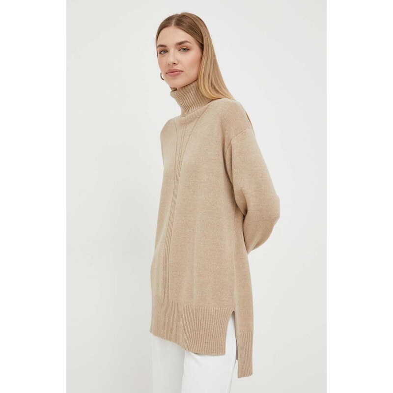 Trussardi maglione in misto lana donna colore beige