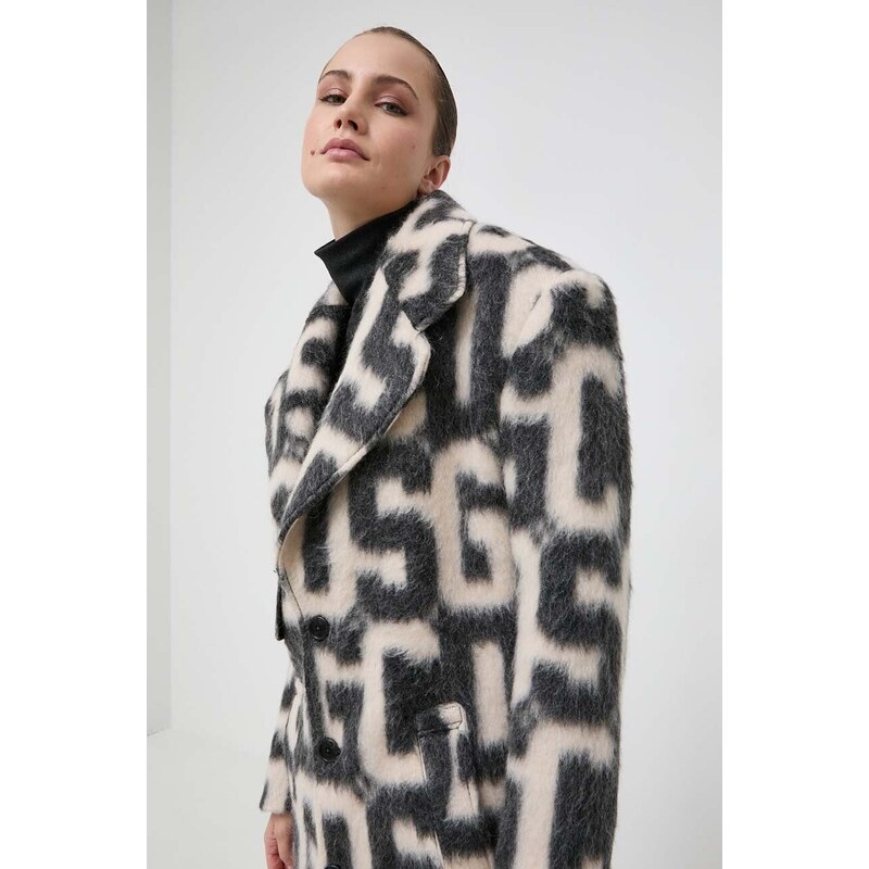 GCDS cappotto con aggiunta di lana