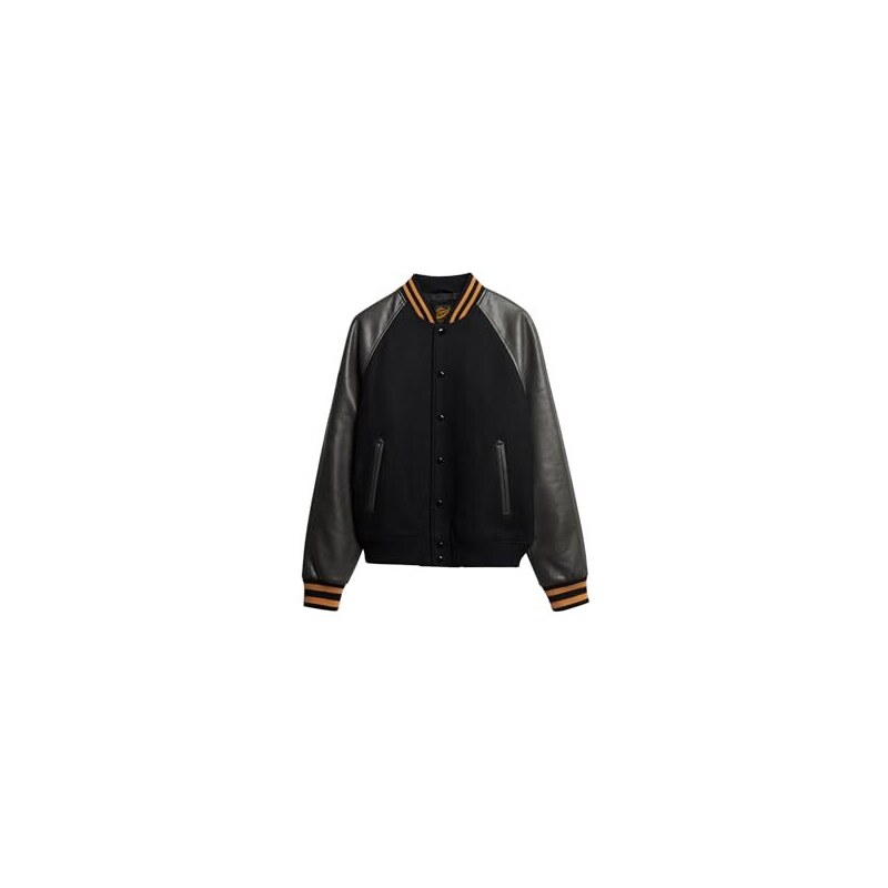 Superdry COLLEGE VARSITY PATCHED - Giubbotto Bomber - atlantic navy/blu