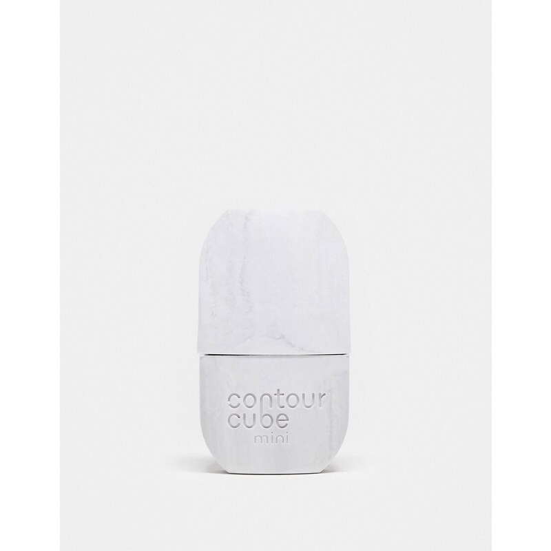 Contour Cube - Strumento per il viso con terapia del ghiaccio in formato mini marmorizzato-Nessun colore