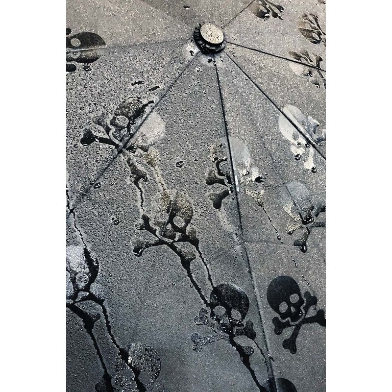 Luckies of London ombrello Hidden Skulls
