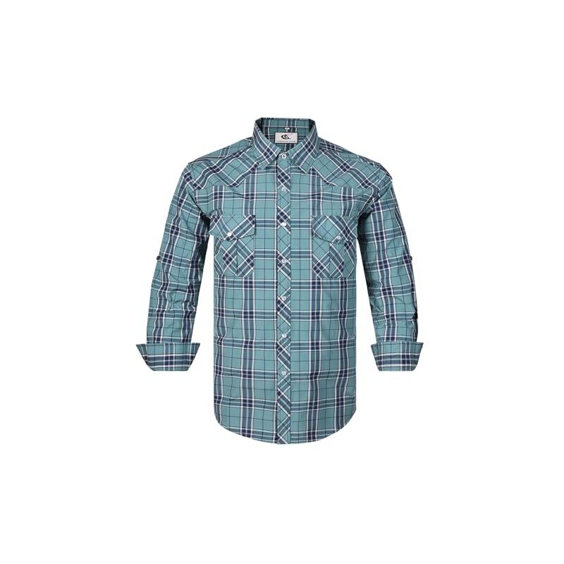 Alimens & Gentle Camicia da uomo a maniche lunghe da