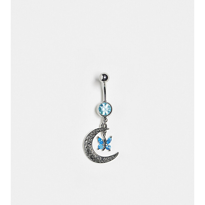 Kingsley Ryan - Piercing Per Ombelico Placcato In Oro Con Charm A Forma Di Sole 127337753